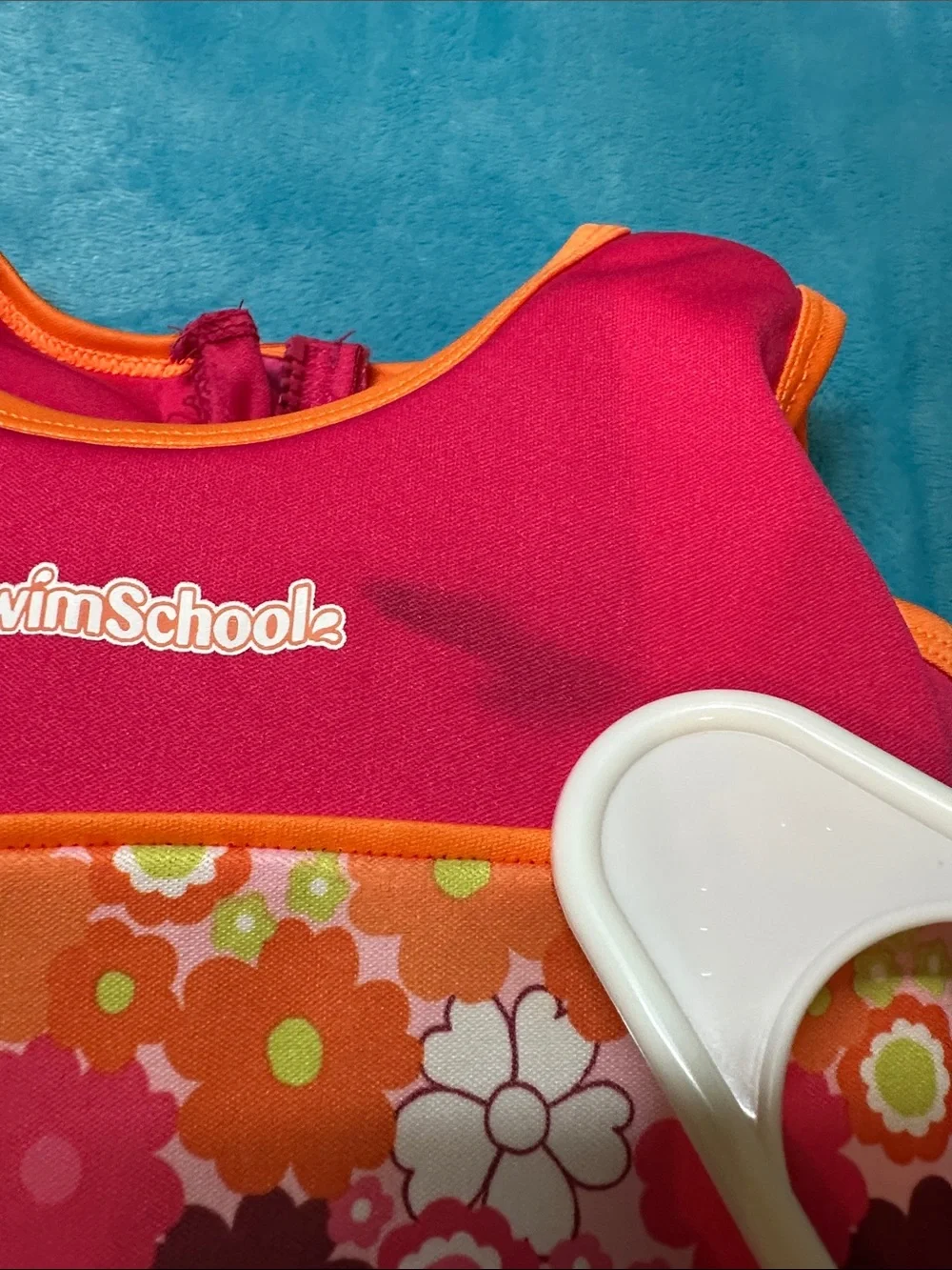 SwimSchool Pink Floral Kids Swim Vest